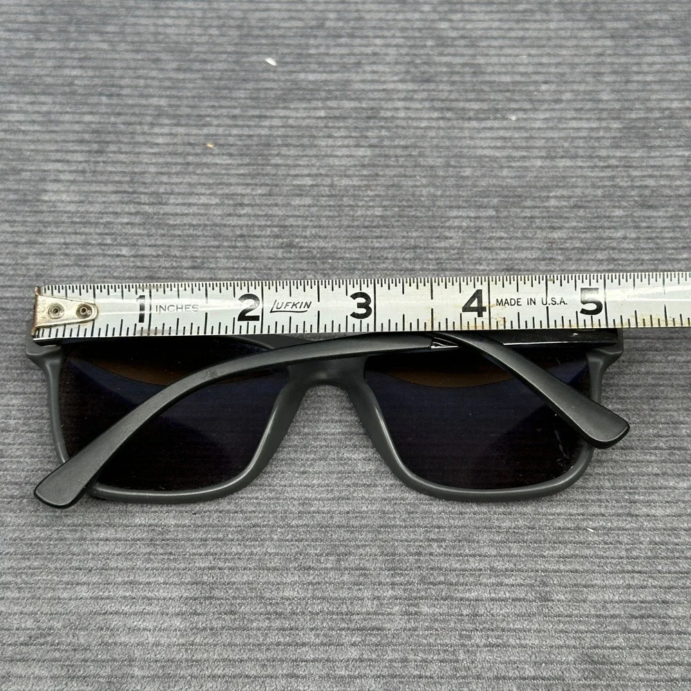 Guess Mens Rectangular Sunglasses Matte Gray Blue Mirrored Lens GU6952